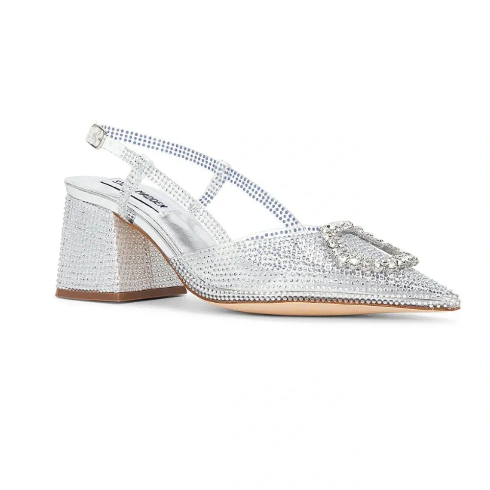 Steve Madden Bergen Heel in Clear Size: 6